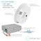 Luxrite 6 Inch Gimbal LED Recessed Downlight 5CCT 2700K-5000K 15W 1400LM Dimmable Wet Rated IC Rated LR23746-1PK - alternate 5